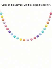 6.5-Foot Macaron-Colored Pom-Pom Wreath With 24 Pom-Poms And A 2-Meter Pastel Pom-Pom String, Suitable For Wedding Arch Backdrops, Wall Decorations, Birthday Parties, Christmas, Easter, And Family Celebrations. - Multicolor - View 8