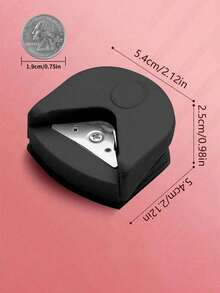 1pc Paper Corner Rounder - R4 4mm Corner Cutter Punch Tool,Corner Rounder R4 Corner Punch, Portable Paper Trimmer Cutter For Laminated Cards, Cardstock, Scrapbooking,Photo Card Making, Paper Cutting DIY Crafts Puncher For Office, School Christmas For Holiday Gift Giving - Black - View 7