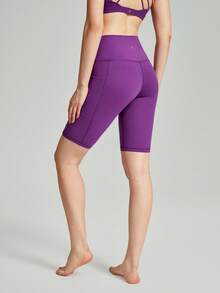 GLOWMODE 口袋純色運動短褲 - 紫色 - 查看 7