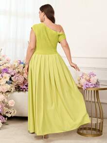 Reflora Robe de mariée d'invitée d'été grande taille élégante vert clair, ensemble 2 pièces sans manches à imprimé floral, robes longues de soirée formelle, de fête de remise des diplômes et de demoiselle d'honneur - Vert - Voir 10