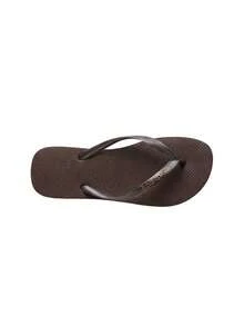HAV. SLIM Havaianas 风格休闲/度假人字拖鞋 - DarkBrown - 查看 2