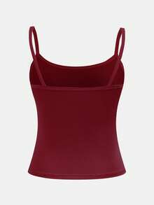 SHEIN Girlism 2pcs/Set Teen Girl Minimalist Comfortable Skin-Friendly Camisole Bra Set - Multicolor - View 6