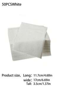 Tấm lót bàn làm móng dùng một lần, có sẵn các gói 200 miếng, 100 miếng, 50 miếng. Những tấm lót móng ba lớp có thể gấp gọn này có khả năng chống thấm nước và phù hợp cho các phòng khám nha khoa, studio xăm hình và dùng làm tạp dề chống thấm nước trong phòng khám nha khoa. - màu đen - Xem 16