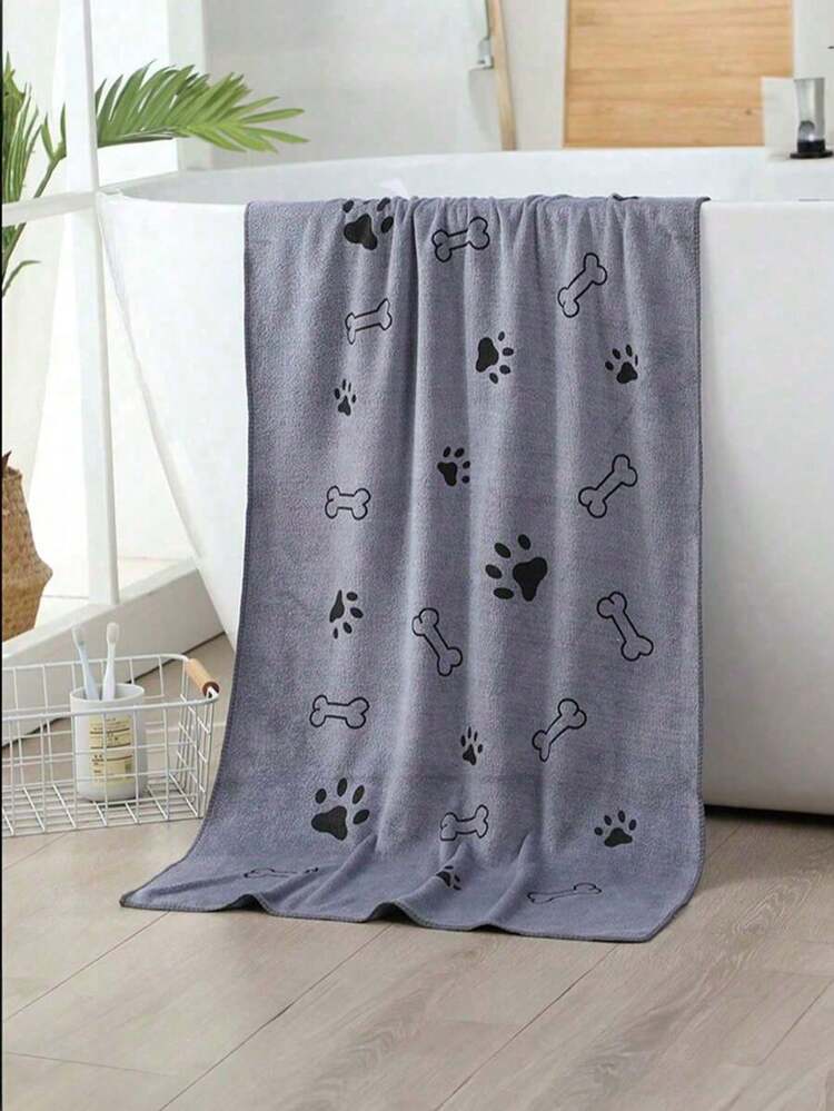 1/2 piezas Toalla de secado de microfibra súper suave para perros, toalla de baño de absorción rápida para el aseo de mascotas, adecuada para perros pequeños y medianos - Multicolor - Añade 13