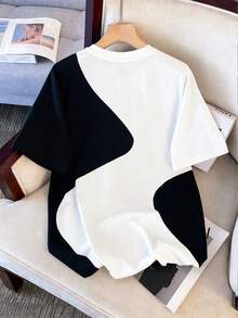 Manfinity Joysei Áo thun nam thời trang mùa hè, họa tiết hình vịt in trên cơ bụng, thích hợp mặc thường ngày. - Nhiều màu - Xem 2