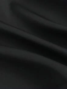 Elamini Áo tank top cổ chữ V hở lưng, chất liệu satin đen jacquard thêu hoa, thích hợp cho nữ mùa hè, ngọt ngào, dễ thương, lãng mạn, cổ điển, phù hợp mặc đi biển, hẹn hò hàng ngày. - màu đen - Xem 5