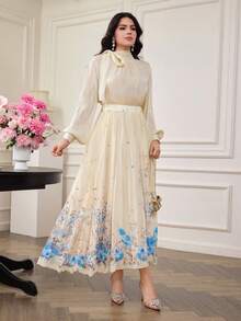 Modelyn Gonna elegante plissettata con stampa floreale, stile vacanziero per donna - Multicolore - Visualizzare 6