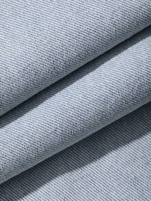 Livesso Women's Short Sleeve Top And Denim Pants Set - Blue - View 7