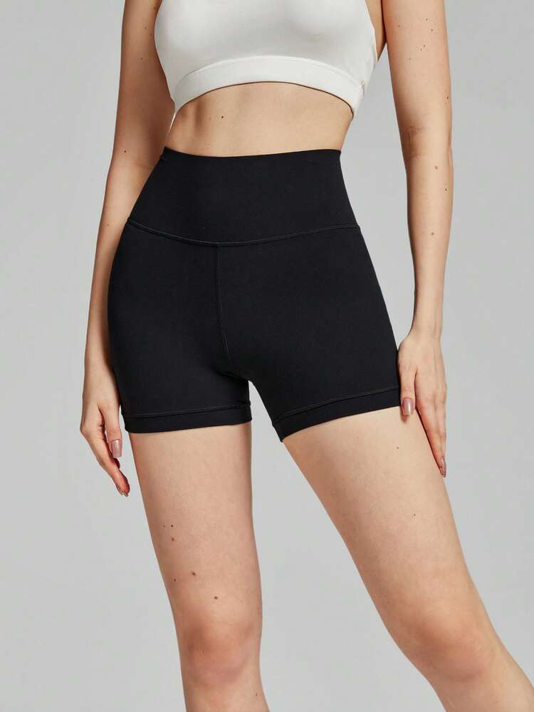 4.3" FeatherFit™ High Waist Crossover Anti-Slip Shorts Low Impact Yoga Pilates Daily