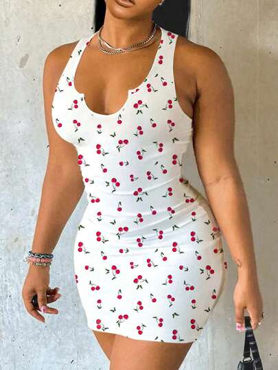 Slaydiva Đầm ôm dáng không tay tối giản, thoải mái dành cho nữ, thích hợp cho mùa hè.