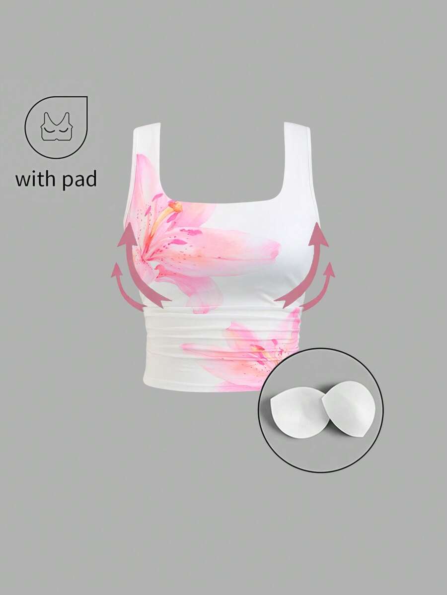 EgrlEra Women's Sexy Minimalist Hottie Graphic Print Slim Fit Camisole - White - View 1