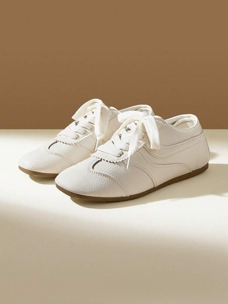 CUCCOO EASI Women's Beige Casual Sporty Sneakers For Christmas