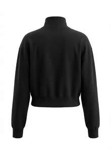 Sportswear Phoenix Women's 1/2 Zip Sweatshirt Black - Black - View 2