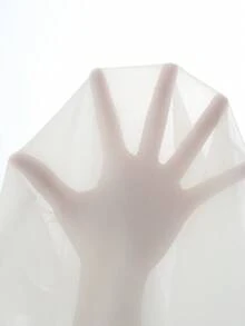 GlowEve 女款優雅白色雪紡襯衫，夏季穿著，開襟領荷葉袖上衣，休閒透視襯衫，適合辦公室、工作、度假與假日穿著 - 白色 - 查看 5