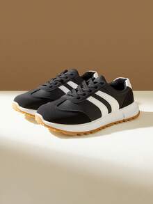 CUCCOO EASI 女士休闲运动鞋 - 黑與白 - 查看 2