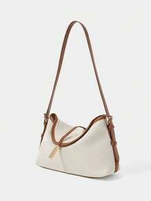 SHECARRY Túi đeo vai nữ, túi đeo chéo vai thường ngày khi đi nghỉ mát. - Màu be - Xem 2