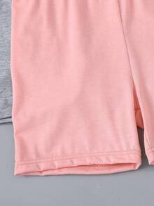 SHEIN 3pcs/Set Tween Girl/Tween Girls' Minimalist Comfortable Sports Casual Bike Shorts - Multicolor - View 4
