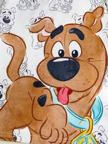 SCOOBY-DOO X SHEIN Cartoon-Muster Rundhals Kurzarm T-Shirt und Shorts Casual Outfit für kleine Jungen - Braun - Übersicht 8