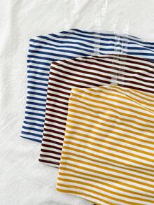 SHEIN 3件套少女夏季休闲百搭条纹吊带背心 - 彩色 - 查看 7