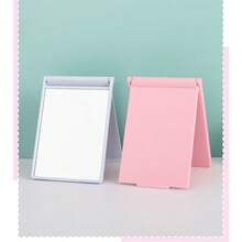 Compact Portable Color Rectangular Mirror (Pink) - Pink - View 3