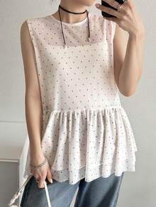 FRIFUL Women's V-Neck Textured Loose Fit Sleeveless Vest Jacket Summer - Beige - View 3