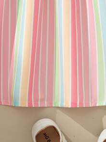 Souflis Souflis 女童（小号）碎花休闲/假日A字吊带连衣裙 - 彩色 - 查看 8