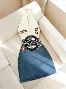 Resyla 女士字母数字印花露背休闲约会派对迷你连衣裙 - 彩色 - 查看 2