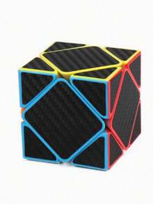 MINKOJA 1 Stück Geschwindigkeits-Zauberwürfel mit Kohlefaser-Aufklebern 2x2, 3x3, Pyramide, speziell geformter Zauberwürfel, glatte Drehung, matte Textur, Kinder-Denkspielwürfel, geeignet für Wettbewerbe, Kindergeschenke - Verschiedenfarbig - Übersicht 13