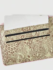 ROMWE Kawaii 1 paquete, bolsa de tarjeta con patrón de textura de flores y plantas - Multicolor 1 - Ver 3