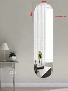4 Pcs Shatterproof Full Length Acrylic Mirror - Unbreakable, Frameless Self-Adhesive, Acrylic Mirror Stickers Mirror Tile Set - Great For Bedrooms, Home Gyms And Closets - Easy To Install, Space-Saving Design, Wallpaper, Wallpaper Peel And Stick, Easy To Use, Not Easy To Damage Room Decor Home Decor Wall Decor Wall Stickers Wall Sticker Mirror Wall Wall Mirror Mirror For Room Bathroom Decor Living Room Decor - White - View 13