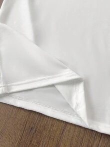 Áo thun tay ngắn in hình gấu hoạt hình dành cho bé trai tuổi teen - trắng - Xem 6