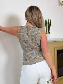 Jeta Ari 女士优雅秋冬西装外套（配腰带） - 彩色 - 查看 2