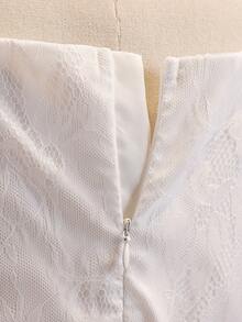 Đầm ren chiffon màu hồng thanh lịch không tay ôm sát người dành cho bé gái tuổi teen, thích hợp cho tiệc tối, Giáng sinh, Halloween, đám cưới, làm phù dâu, dạ hội, lễ tốt nghiệp, tựu trường và các dịp khác. - Hồng - Xem 6