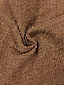 Breezaya Women's Summer Casual Minimalist Ruffle Collar Blouse - Brown - View 8