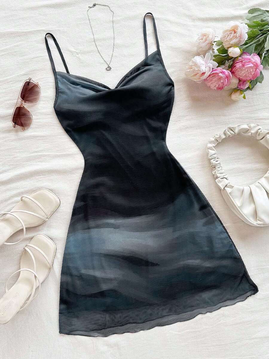 Soleia Đầm hai dây cỡ lớn dành cho nữ đi nghỉ mát