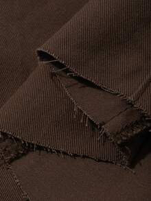 DAZY Chân váy ngắn xếp ly denim mùa hè dành cho nữ, kiểu dáng thường ngày. - màu nâu - Xem 9