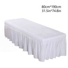 美容院床单 沙龙加厚床垫 美容床裙 带面部开口的床罩 身体按摩SPA床罩 - 彩色 - 查看 24