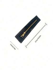 1 件双面 PU 皮革拉链头，通用行李箱五金配件，耐用编织包带，带针孔，优雅双面编织仿皮拉链头，包袋五金配件，皮革拉链，编织拉链头，用于 DIY 包袋制作，适用于定制手提包、托特包、手拿包和配饰 - 彩色 - 查看 6