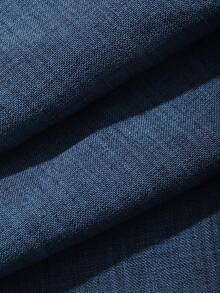 DAZY 女士夏季条纹吊带上衣和裤子休闲两件套 - 藏蓝色 - 查看 6