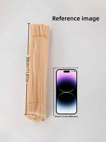 100/200/300/500 支装浅色清新马卡龙色毛根工艺品，多色雪尼尔绒条，高密度雪尼尔绒条，柔软扭扭棒，适用于艺术和手工项目，创意DIY装饰 - 淺杏色 - 查看 9