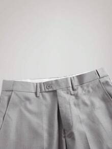Officeau Bộ vest nam, kiểu dáng tối giản, ôm sát, cài khuy đơn, gồm áo khoác, áo gile và quần tây, thích hợp cho đám cưới, tiệc tùng, dạ hội và các dịp khác để thể hiện phong cách lịch lãm, màu xám nhạt, cỡ XS-XXXL. - Màu Xám nhạt - Xem 8