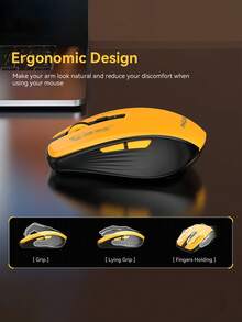 Teckwe Dual-Mode Silent Wireless Mouse, BT5.1/2.4G, Dual Connectivity, Silent Buttons, Suitable For Office And Home Use. - View 2