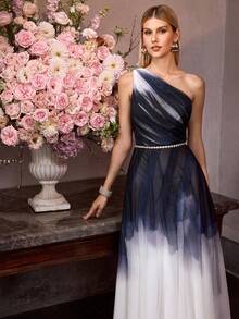 MOTF Soiréza 女士印花网纱派对连衣裙，春夏款 - 彩色 - 查看 6