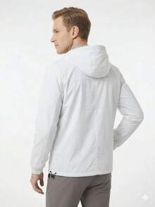 Rompevientos impermeable para hombre tela ligera - Blanco - Ver 4