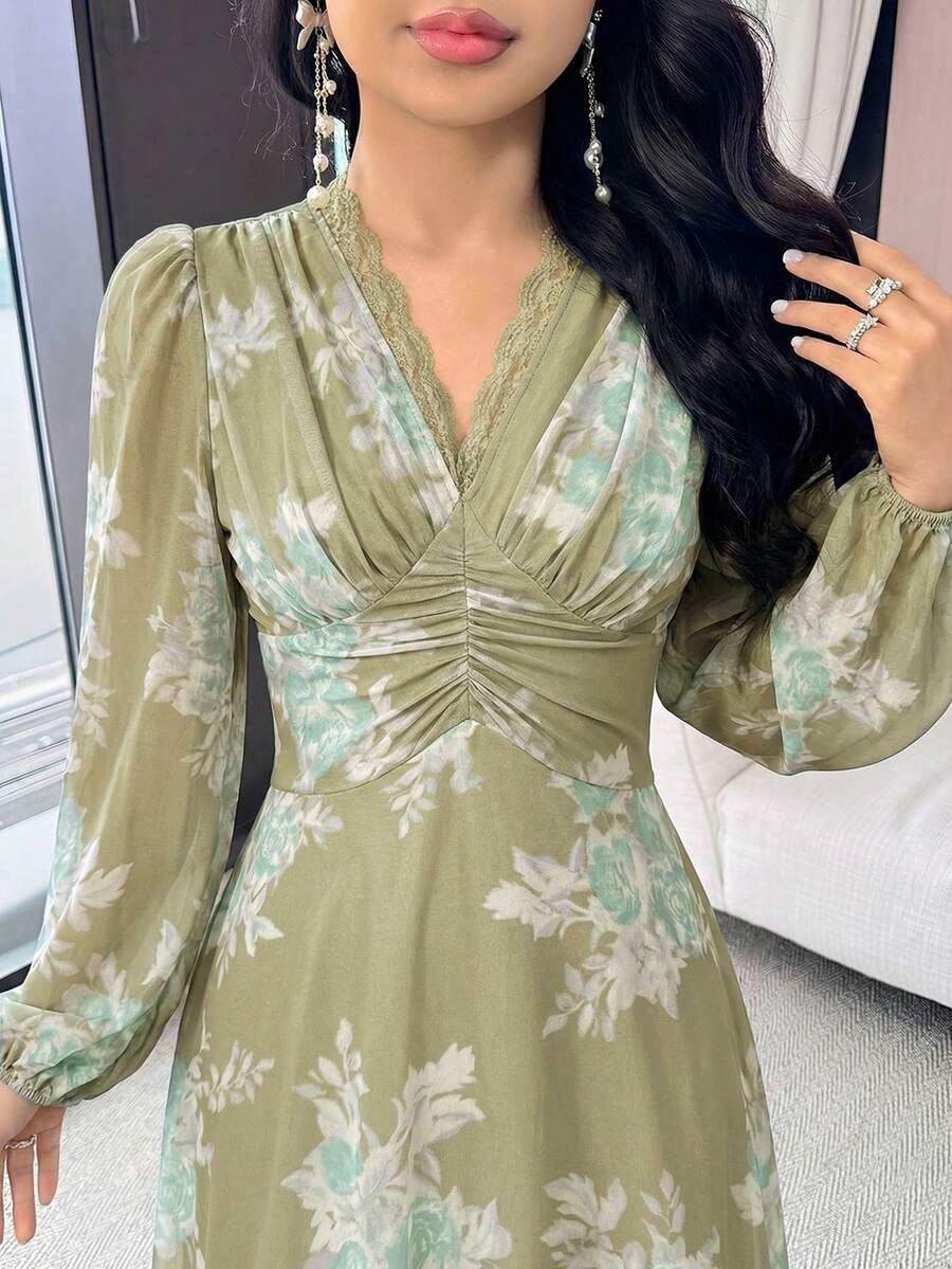 Modelyn Women's Elegant Floral Print Dress