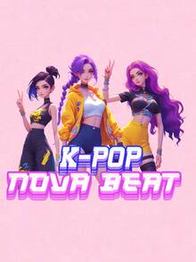 3pcs/Set Young Girl Round Neck Cartoon Letter Print Casual Versatile Tops - Multicolor - View 4