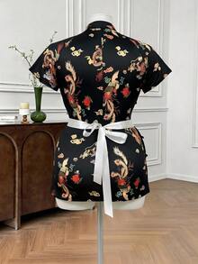 Fantasy Costume Fantasy Costume 3件套中国风性感加大码女仆装 - 彩色 - 查看 9