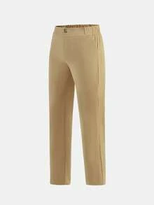 SHEIN Bộ đồ kaki thường ngày cho bé trai tuổi teen, Bộ đồ phong cách quý ông, Thoải mái & Thời trang, Đa năng cho trang phục hàng ngày, Đi học, Đi chơi, Hoạt động ngoài trời, Lễ hội âm nhạc, Tiệc ngày lễ, Kỳ nghỉ hè trên bãi biển, Không khí mùa hè, Lễ hội - Màu Khaki - Xem 10