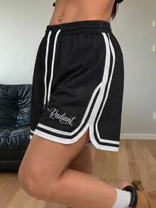 Coolane Thời trang hè năng động, phong cách đường phố, preppy, thích hợp cho ngày thi đấu, dạ hội, thể thao, tập gym, chạy bộ, màu đen. - màu đen - Xem 6