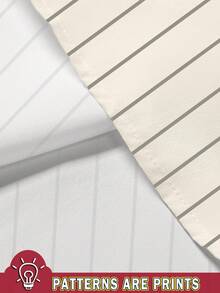 Aesthetic Post 男士字母条纹短袖单排扣休闲衬衫 - 彩色 - 查看 4